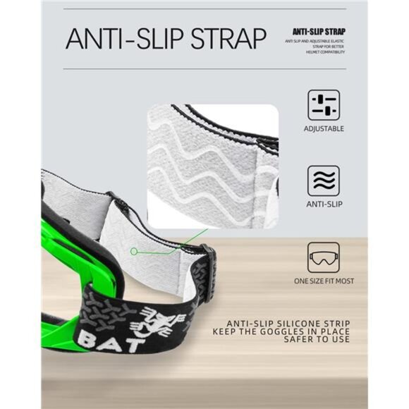 Dirt Bike ATV Goggles Motorcycle Gear Riding Motocross Dirtbike 4-Wheeler - Picture 7 of 8